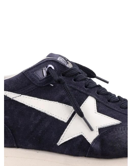 Golden Goose Deluxe Brand Blue Marathon Star-Patch Sneakers