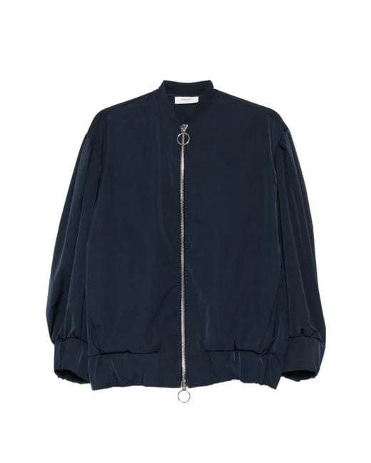 NINA 14.7 Blue Zip-Up Bomber Jacket