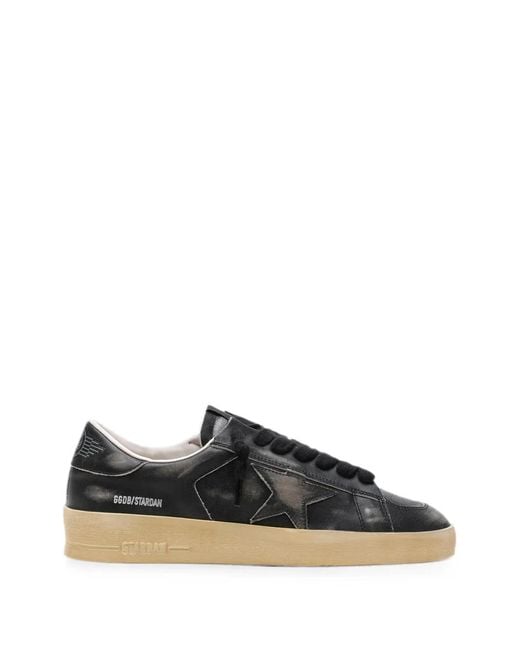 Golden Goose Deluxe Brand Black Stardan Leather Star Jacket With Star And Leather Heel Sneakers for men