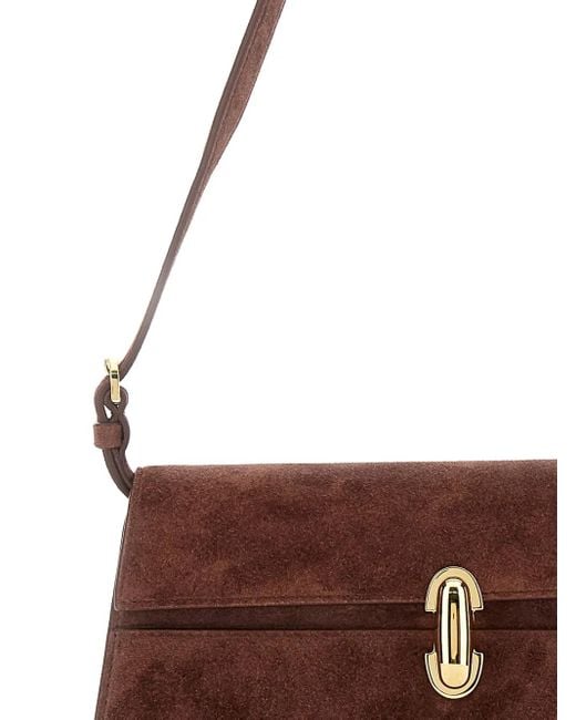 Sac Porté Épaule Symmetrix En Daim SAVETTE en coloris Brown