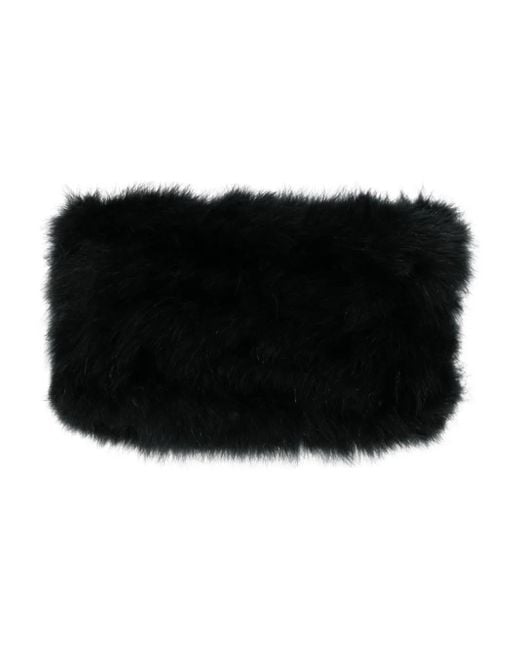 GIUSEPPE DI MORABITO Black Turkey-Feather Bandeau-Top