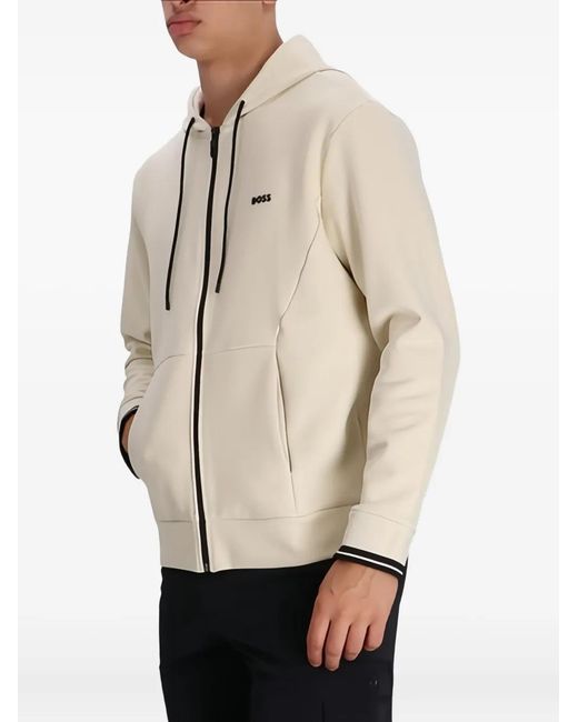 Boss Natural Zone Zip Hoodie for men