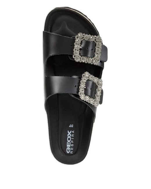 Sandali Con Decorazione di Geox in Black