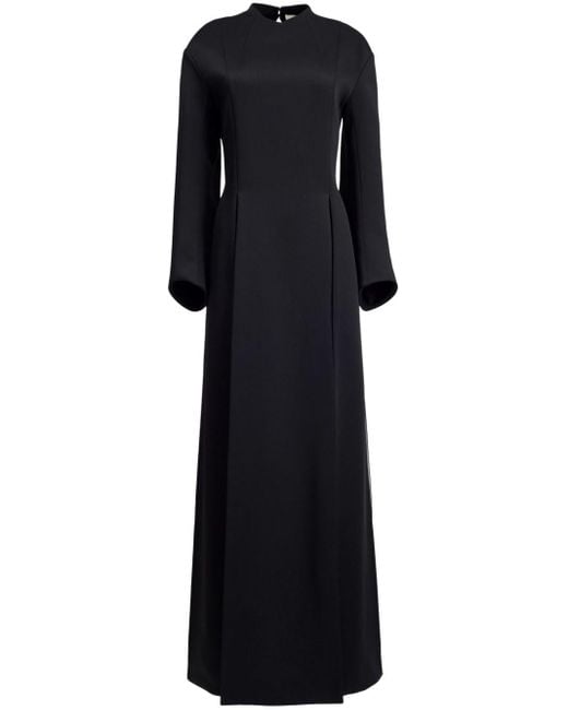 Robe The Clete à coupe longue Khaite en coloris Black