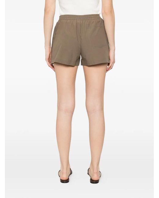 Matteau Brown Drawstring-Waistband Shorts