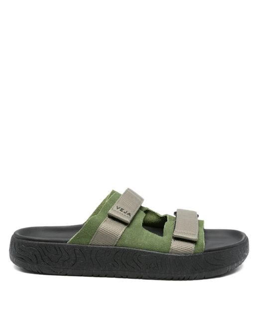 Sandali Arpoador Con Doppia Fascia di Veja in Green
