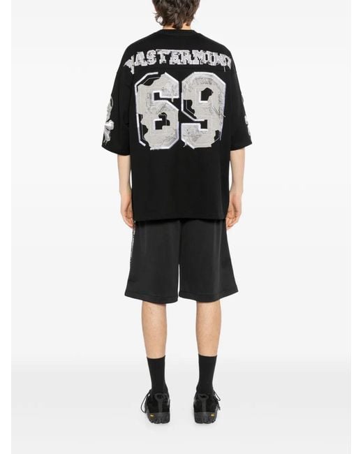 Mastermind Japan Black T-Shirt À Logo Imprimé for men