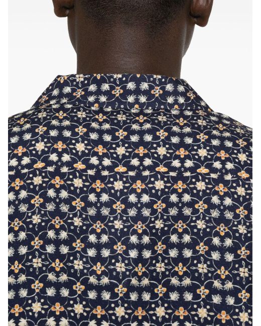 Orlebar Brown Hibbert Hemd mit Blumen-Print in Black für Herren
