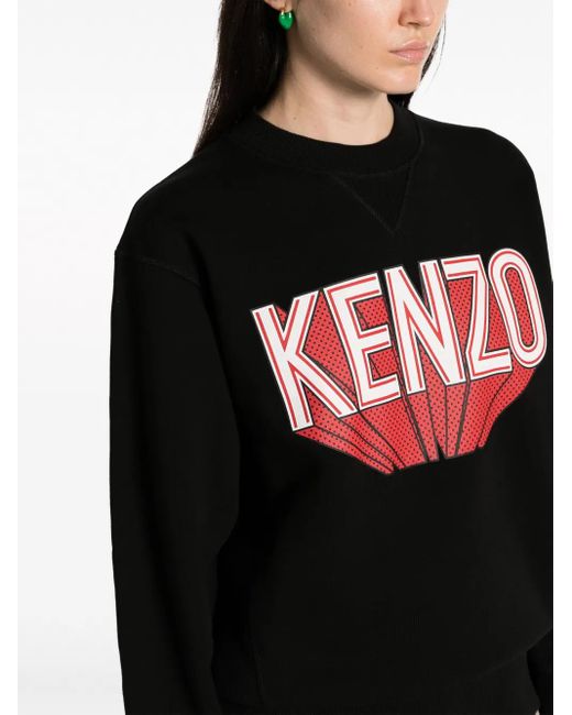 Sudadera con logo estampado KENZO de color Black