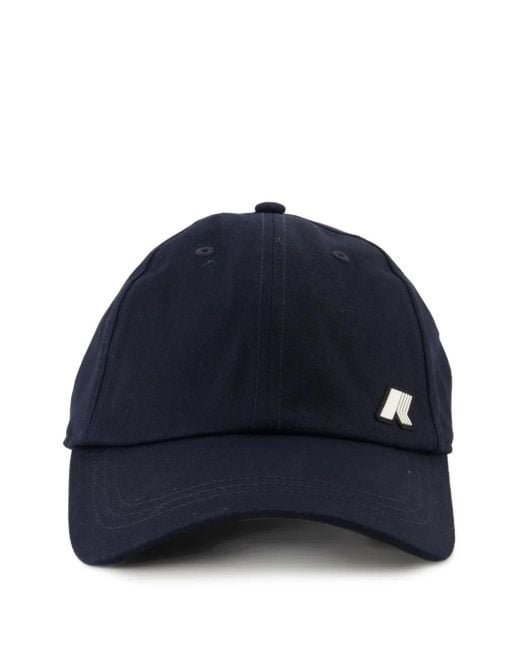 K-Way Blue Rob Logo-Patch Cotton Hat