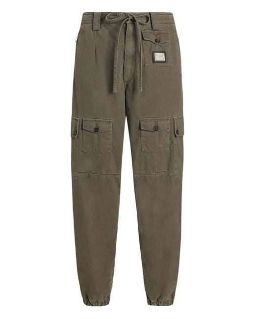 Dolce & Gabbana Green Cargo Pants for men