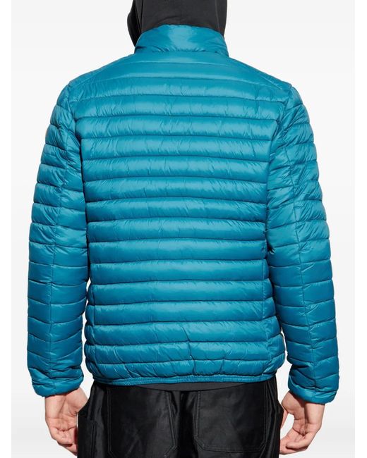 Save The Duck Blue Alexander Padded Zip Jacket for men