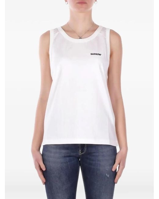 Chaleco Con Logo Estampado Barrow de color White