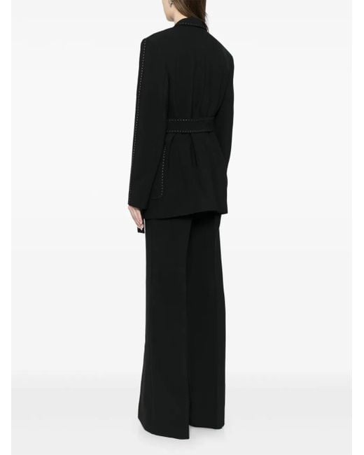 Elie Saab Black Blazer Mit Ziernähten
