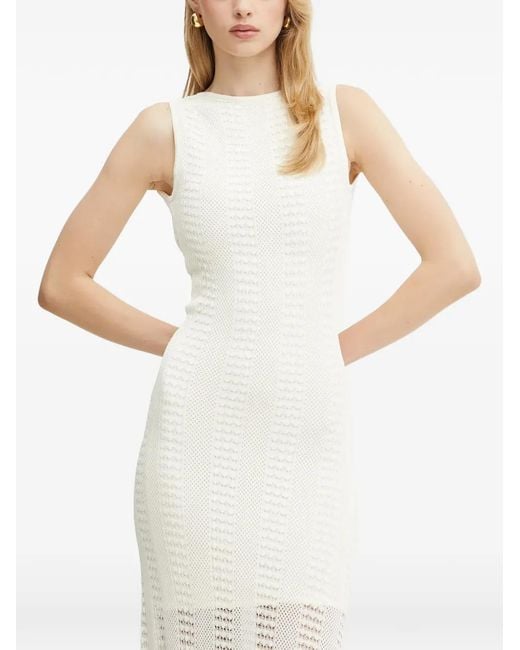 Marciano White Cut-out detail maxi dress