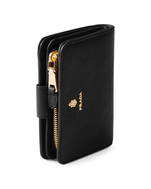 Prada Black Small Leather Wallet