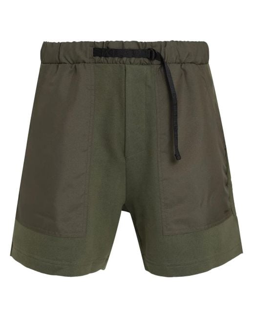 Osklen Green Panelled Bermuda Shorts for men