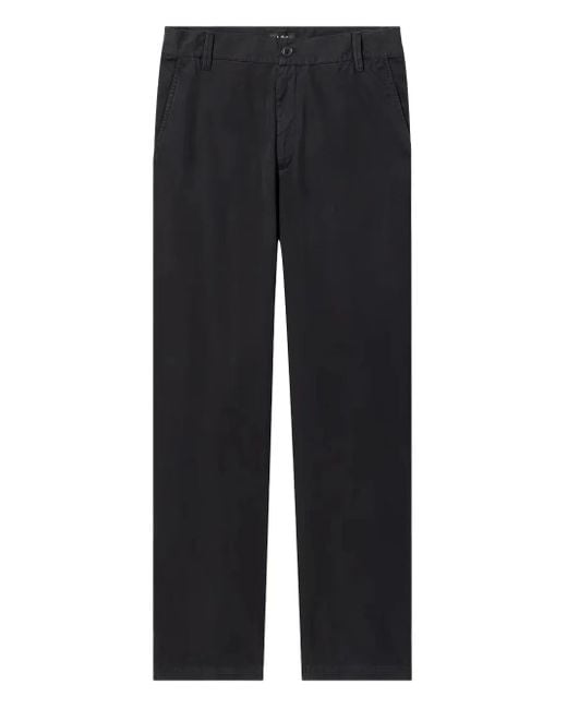 A.P.C. Blue Button-Closure Straight-Leg Trousers for men