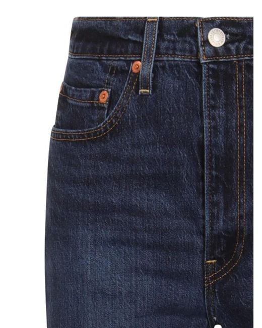 Jeans Ribcage Bell Svasati A Vita Alta di Levi's in Blue
