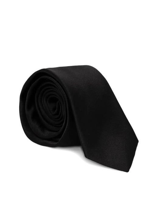 Karl Lagerfeld Black Cravate À Fini Satiné for men
