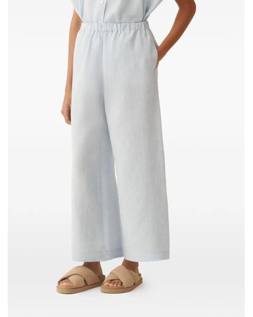 Fabiana Filippi White Elasticated Pocket Trousers