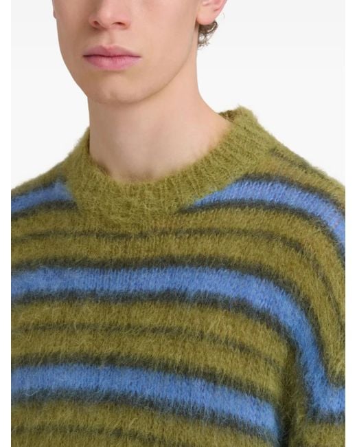 Pull À Rayures Marni pour homme en coloris Green