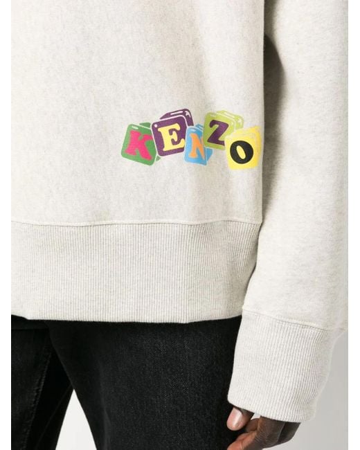 メンズ KENZO Boke Flower グラフィック スウェットシャツ Gray