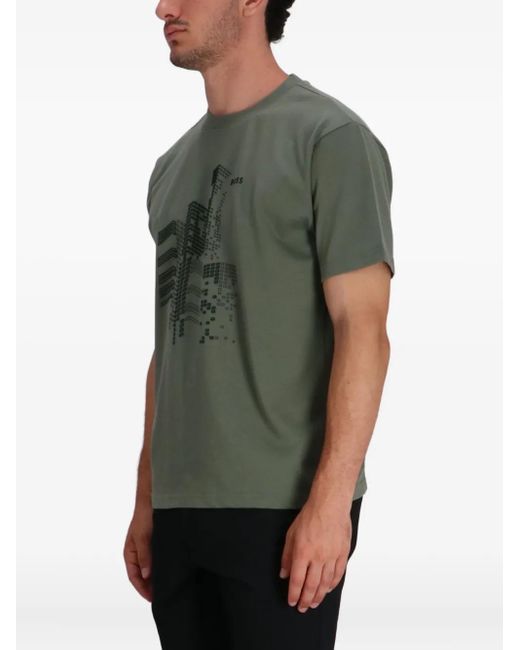 Boss Green Graphic-Print T-Shirt for men