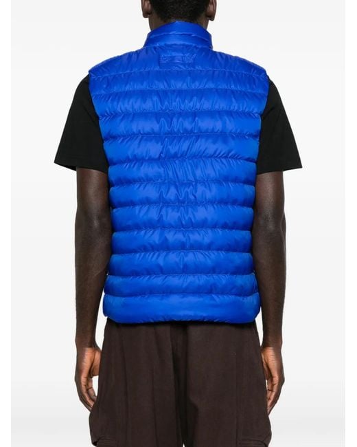 Canada Goose Blue Gilet Matelassé À Fermeture Zippée for men