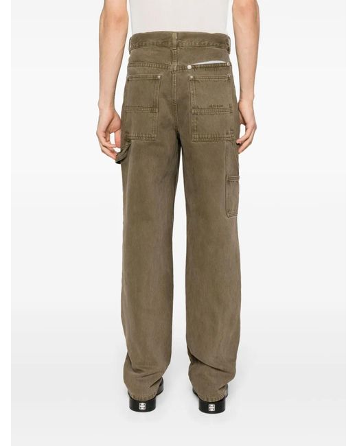 Givenchy Green Jean Carpenter À Coupe Ample for men