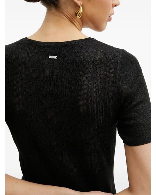 Abito Corto A Coste di ARMANI EXCHANGE in Black