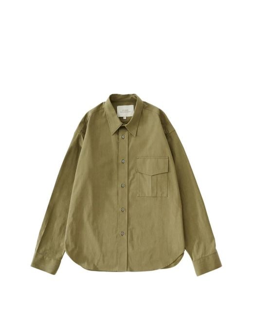 Studio Nicholson Green Solst Hest-Pocket Shirt for men