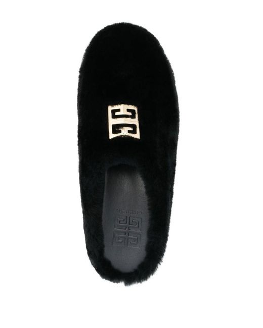 Sandalias con placa del logo Givenchy de color Black