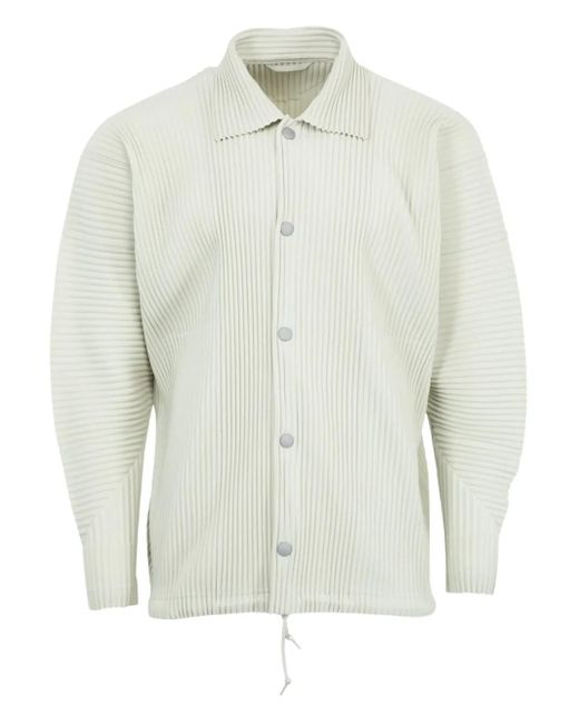 Homme Plissé Issey Miyake White Jackets for men