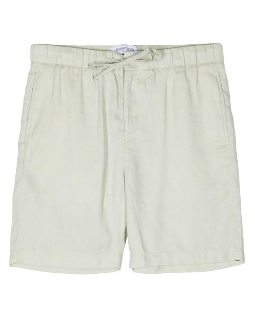 Frescobol Carioca White Felipe Cotton-linen Shorts for men