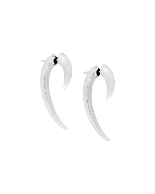 Shaun Leane Metallic 18kt White Gold 'talon' Earrings