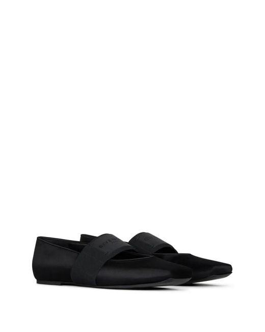 Givenchy White Ballerines À Bout Carré