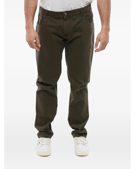 Corneliani Black Five-Pocket Trousers for men