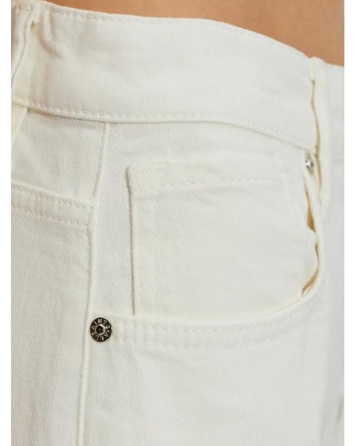 AllSaints White Sadie Barrel-Leg Denim Jeans