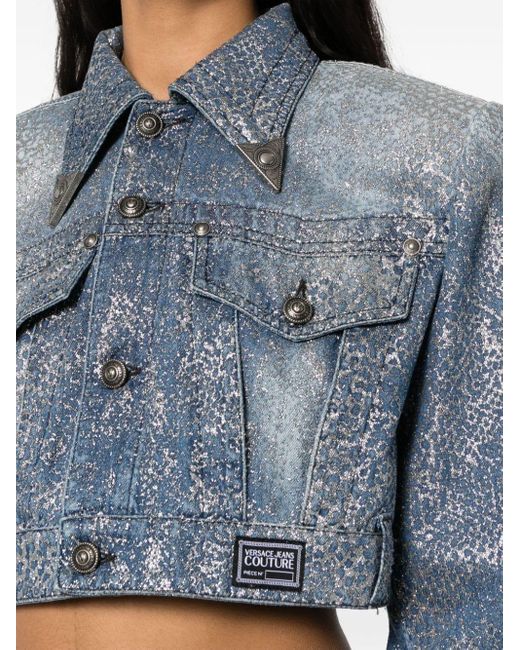 Versace Jeans Couture Boxy Jacket in Blue Lyst UK
