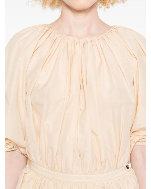 Philosophy Di Lorenzo Serafini Natural Short Sleeve Dress