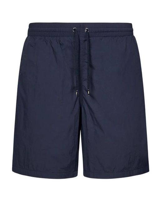 Herno Blue Drawstring Swim Shorts for men