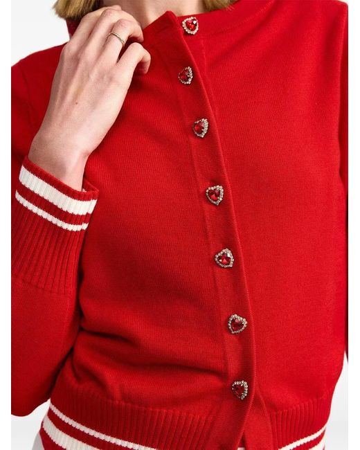 Aston Studio Red Leonara Cardigan