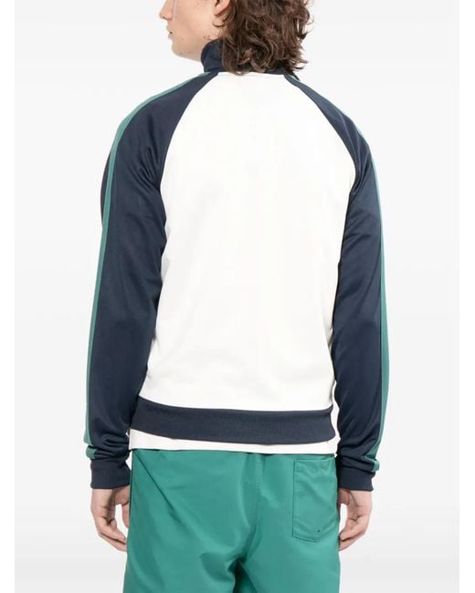 Fred Perry Blue Contrast-Sleeve Jacket for men