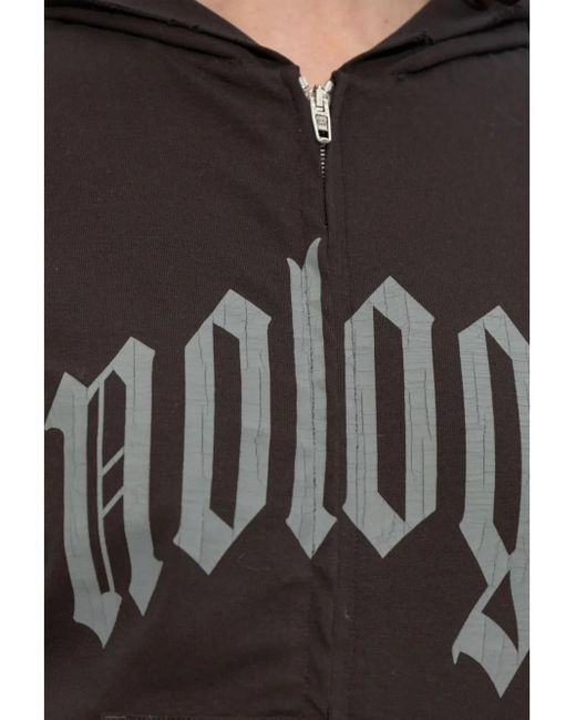 Balenciaga Black Logo Print Hoodie