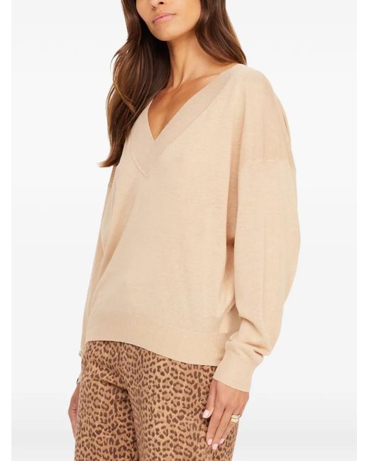 The Upside Natural Bonita V-Neck Sweater