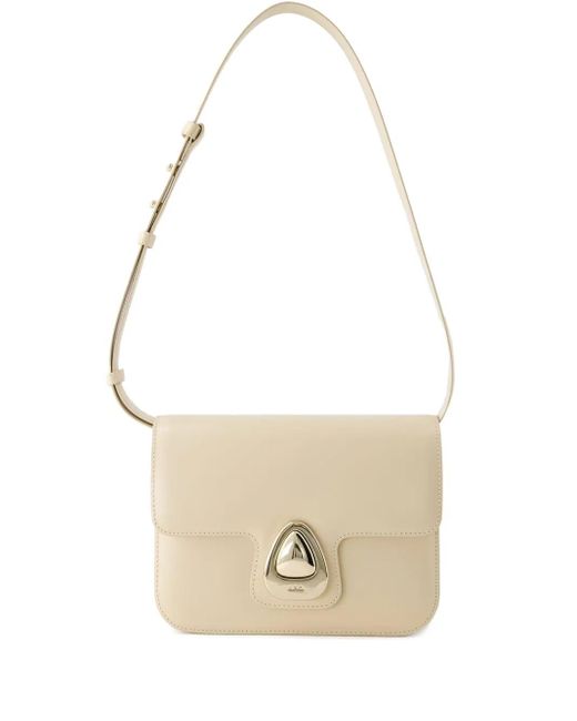 A.P.C. White Astra Schultertasche