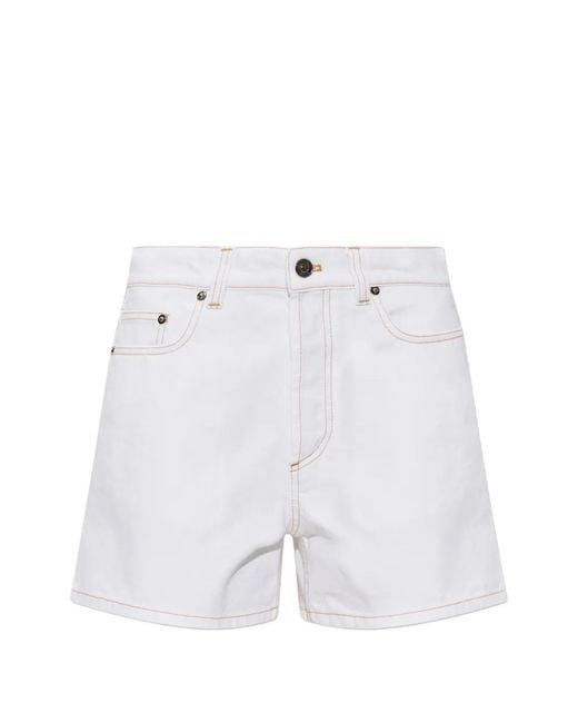 Short À Patch Logo Medusa Versace en coloris White