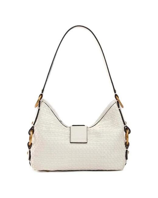 Guess White Camden Shoulder Bag