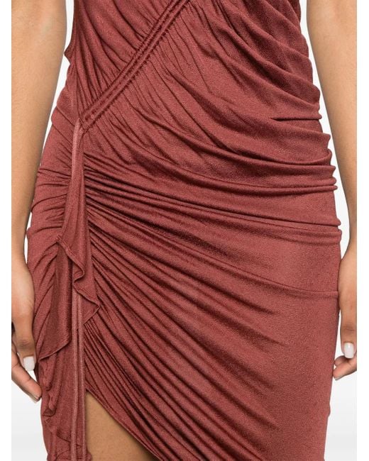 Blumarine Gathered-detail Mini Dress